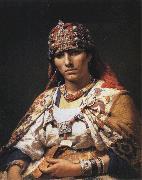 Frederick Arthur Bridgman Portrait of a Kabylie Woman, Algeria China oil painting reproduction